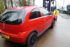 Opel Corsa C rood.