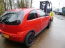 Opel Corsa C rood.
